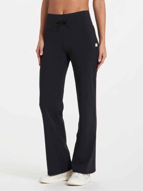 Vuori Pants - Vuori Black Wide-Leg Drawstring Waist Pants